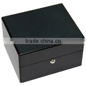 Environmental black single elegant wooden watch box for sale