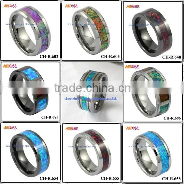 fashion jewlery 2015 Canada Camo Inlay Titanium Rings ,Titanium Engagement Ring For Girls