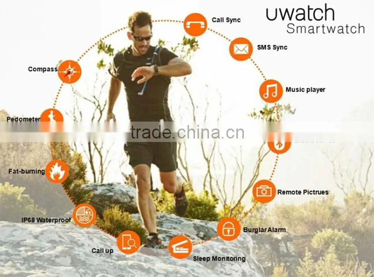 2015 Heart Smart watch phone 2015 china smart watches Waterproof android smart phone Q