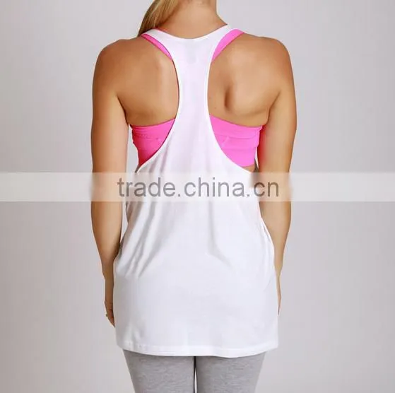 2016 tank top New Fashion Summer Plain dyed Sleeveless Cotton Women Tank Top, gym clothes 2016