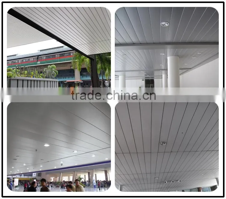 Wholesale Cleaning Power Aluminum decorative white strip ceiling tiles