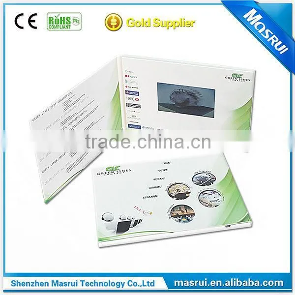 tiny lcd screen digital module / tft lcd memory module / Lcd tft video module for greeting brochure card