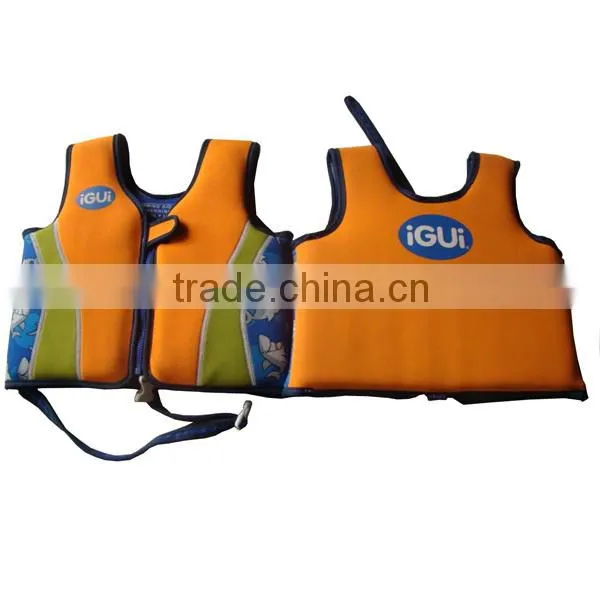 Orange kids life jacket