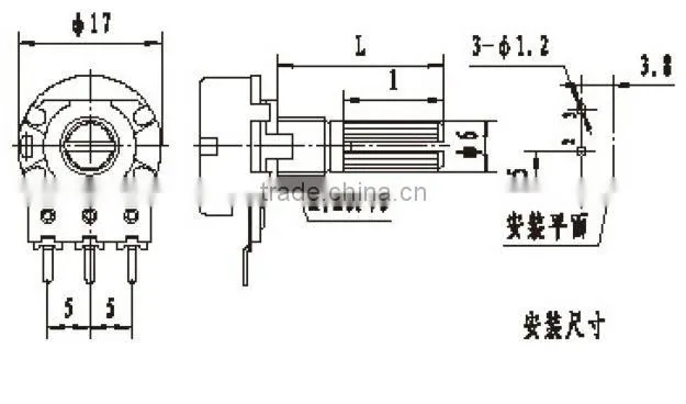 volume control potentiometers