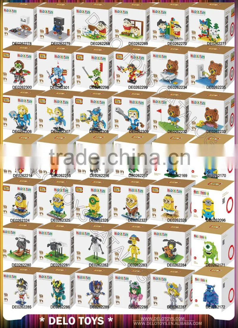China shantou chenghai toys plastic diamond blocks LOZ assemble set big hero DE0262318