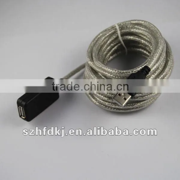 High speed usb extender cable male to female,10m active usb 2.0 PC ,10m usb cable