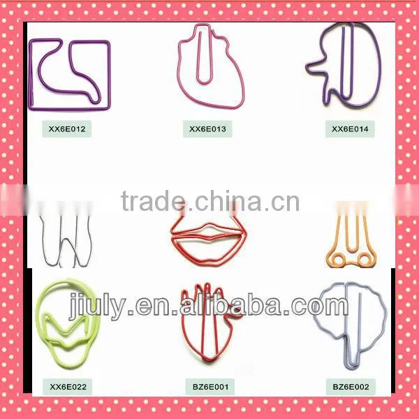 2014 hot sell office&school supplier colorful paper clips