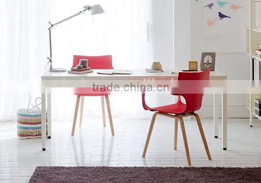 simple steel wood computer desk of modern design