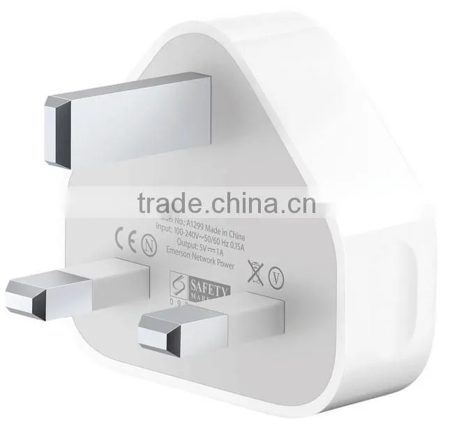 USB uk 3 pin plug for iphone ipad