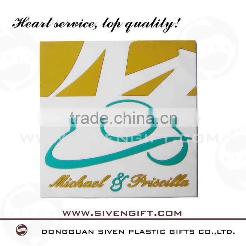2011 new design soft pvc coaster with high quality
