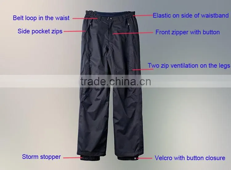High quality fashion plus size womens hiking trousers