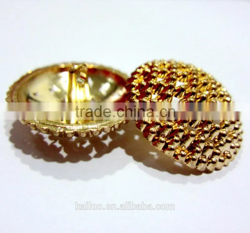 nice gold color fashion sewing button for garment