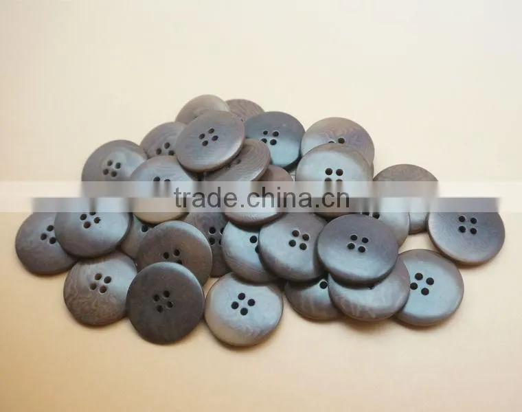 Fancy 4 Holes High End Light Brown Natural Corozo Nut Buttons