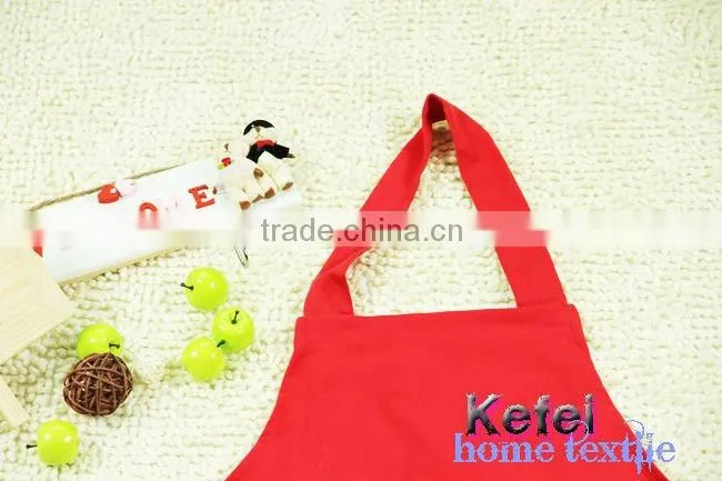 simple red staff polyester apron sale
