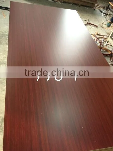 Two sided wood grain melamine mdf board from Linyi