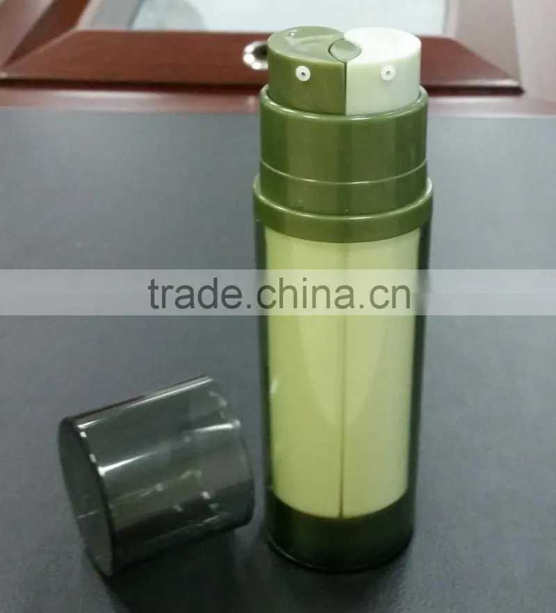 New type Dual Tube plastic lotion bottle