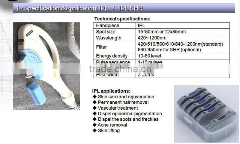 Apolomed 8-in-1 multifunction beauty machine e light ipl rf hair removal machine