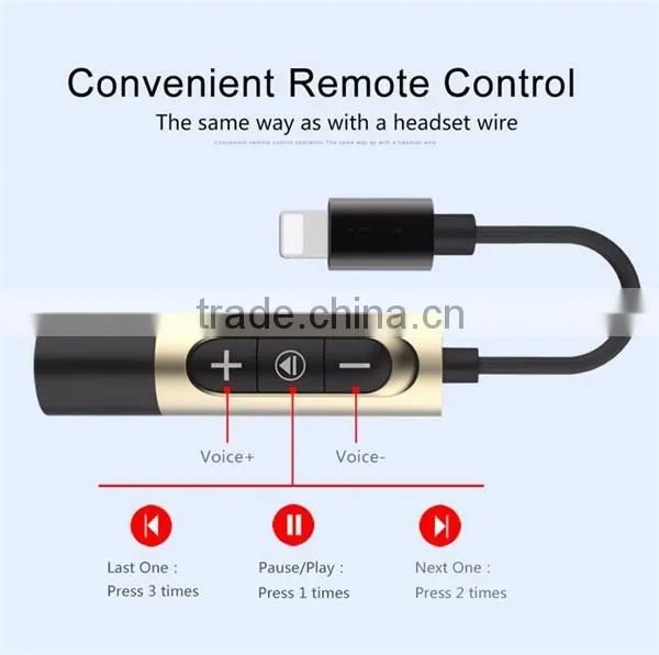 Converter to 3.5MM Headphone Headset Jack Charger Earphone Cable for iPhone 7 Plus