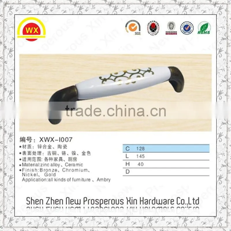 Wholesale high quality ceramic bedroom furniture handles