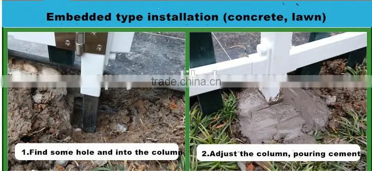 outdoor pvc galvanized steel garden edging fence plastic steel lawn edging fencing
