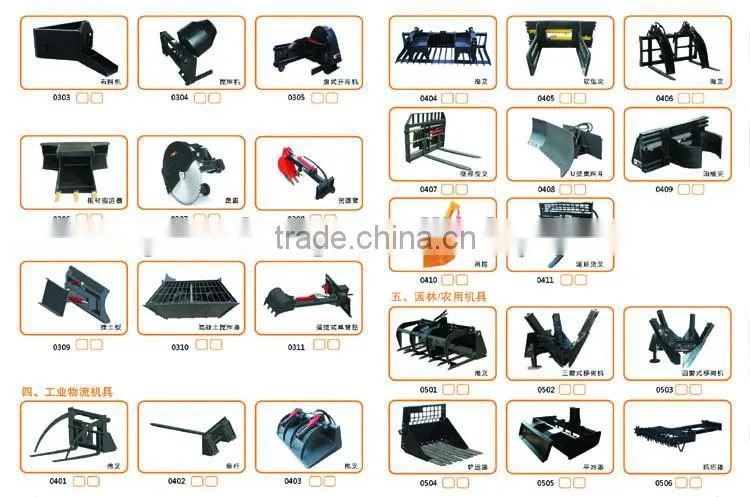 CE approved WZ30-25 65KW 1.0CBM 950kg high reliable small farm tools and equipment and their uses