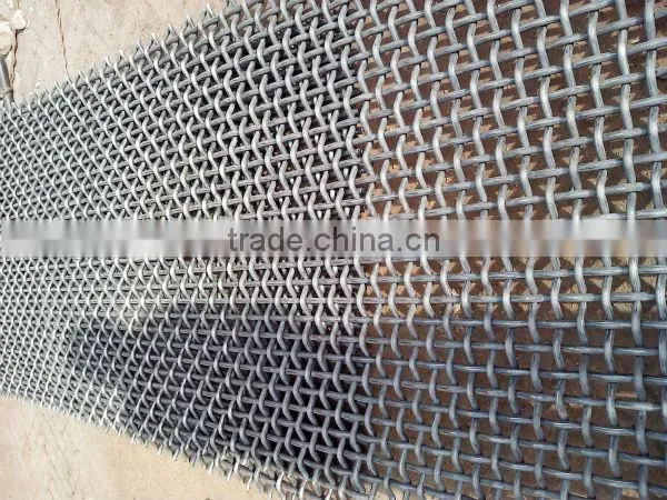 Galvanized stainless steel crimped wire mesh