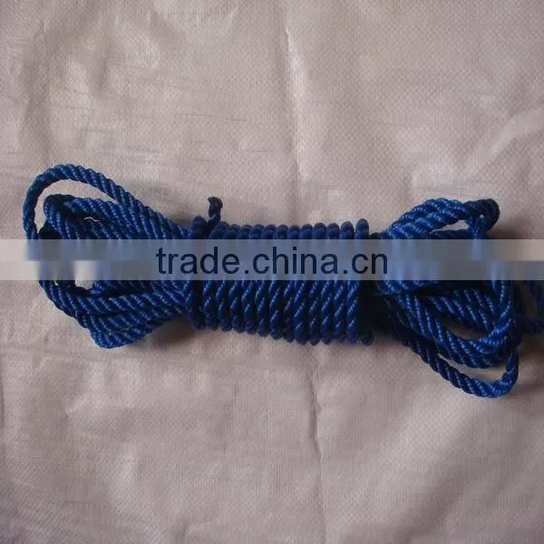 Good abrasion resistance pe rope in many colors