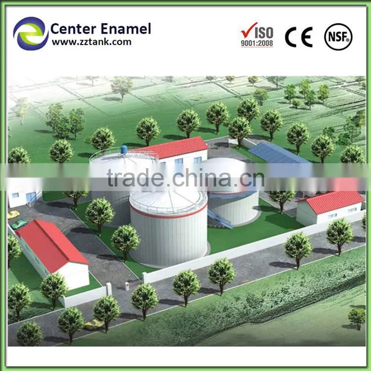 biogas storage tanks for gas disposal system glass fused to steel tanks, beer fermenter tank