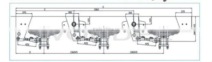 China Tri-axle Mechanical Suspension