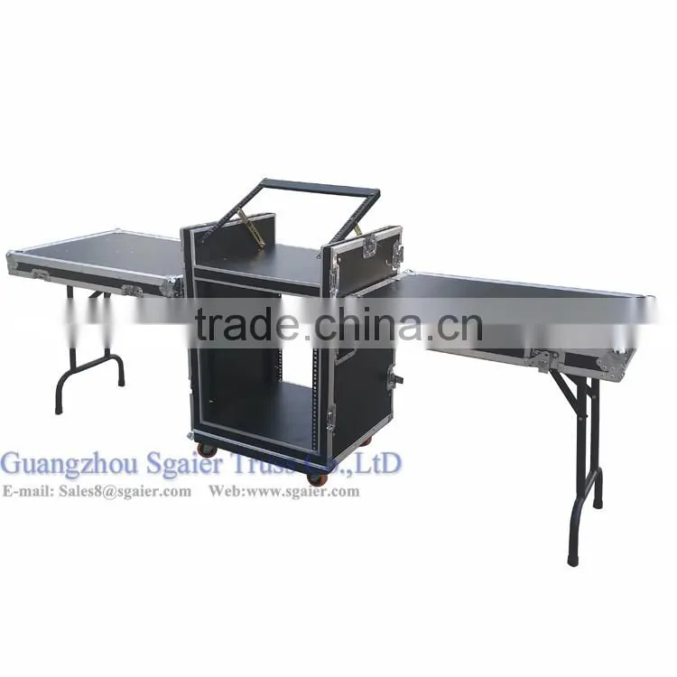 Aluminum used flight case with wheel high quality