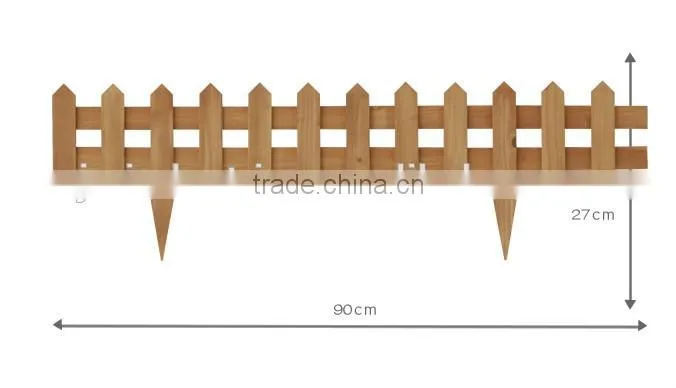 wooden fence for gardening