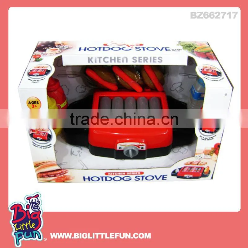Kids kitchen set toy bbq toy ,hotdog stove toy