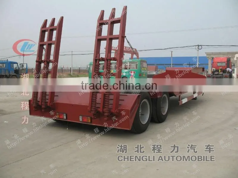 twin axle gooseneck lowbed trailer