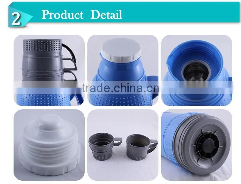 Elegant appearance insulated plastic water flask cup