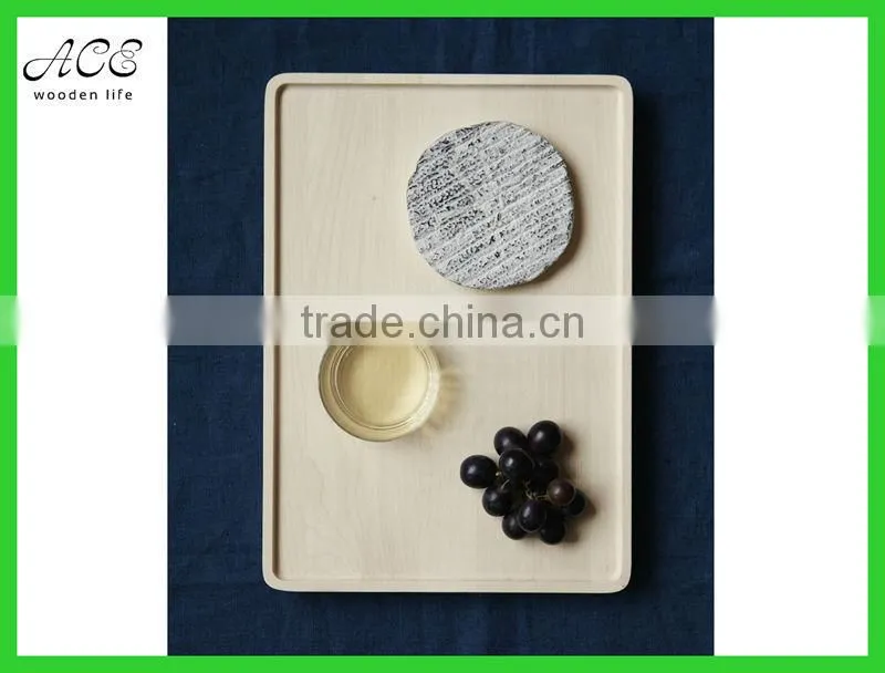 Rectangle wooden serving tray