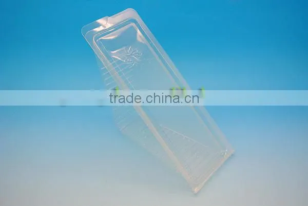 PLA clear plastic box for sandwich/clear plastic cake box