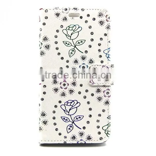 Peacock pattern wallet case PU Leather flip case colorful phone covers for Wiko Bloom