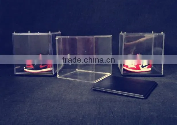 Clear Acrylic Shoe Box With Removable Lid/Clear Acrylic Shoebox Display Holder