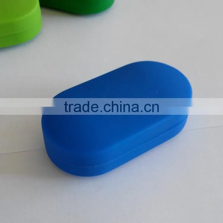 New fashion Eco-friendly silicone medical six-compartment pill cases/Medical storage silicone pill cases