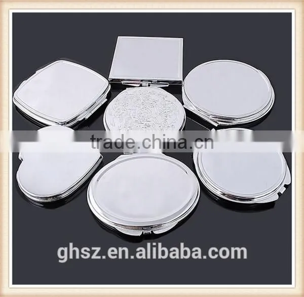 Customized metal crafts peacock animal mirror for make up factory