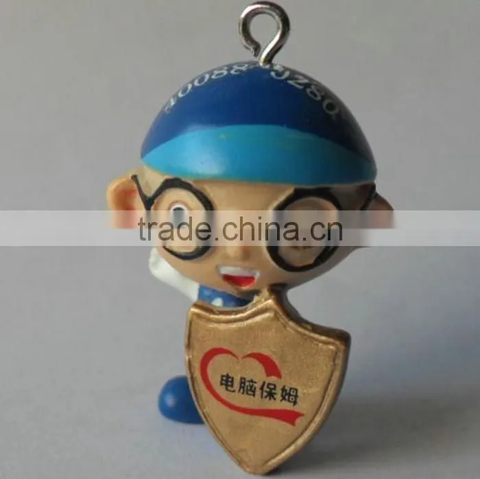 Polyresin boy figurine decoration