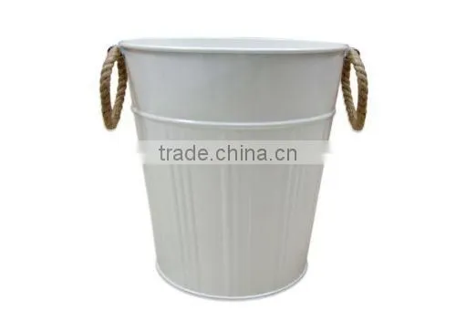 New Asbury Metal Wastebasket in colorful , Metal Trash Can, Garbage Steel Waste Bin