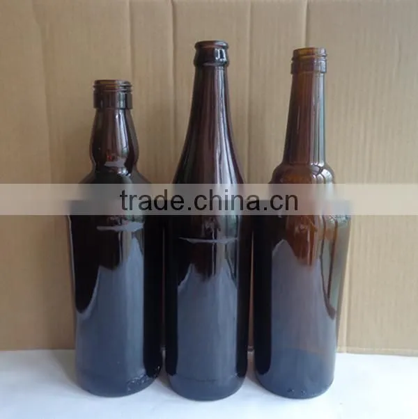 12 oz amber beer glass bottles