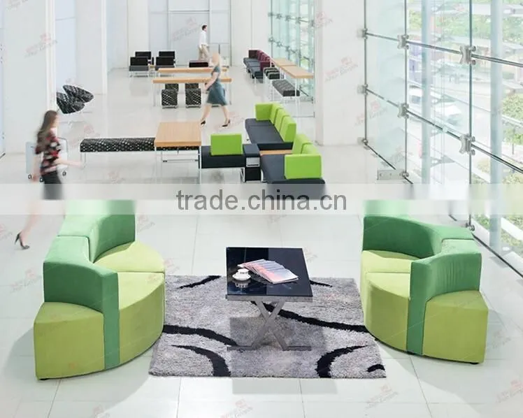 mustard green modern simple on sale hallway lobby fabric sofa high fashion project furniture office living room sofa