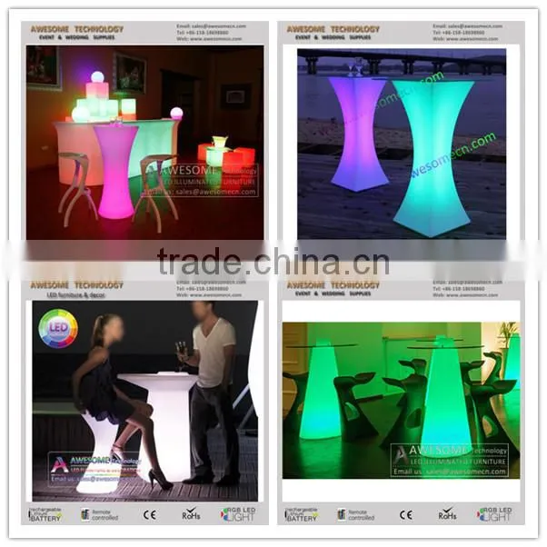 luxury night club illuminated led sofa set design