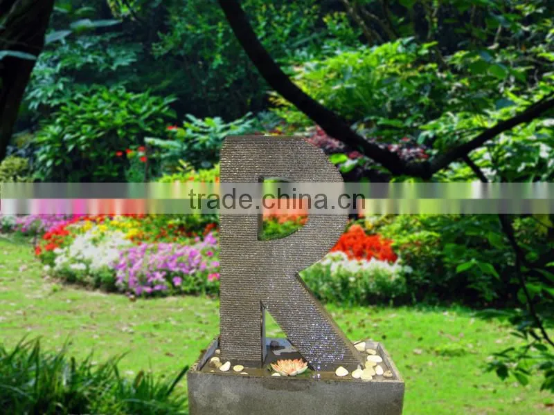 26 alphabet granite fountain handicraft