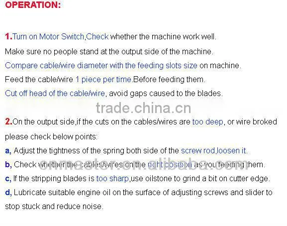 Waste recycling copper cable wire stripping machine(AMWS-40)
