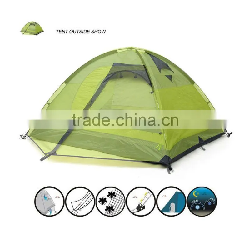 3 Person Double-layer Waterproof Camping Tent Backpacking Hiking
