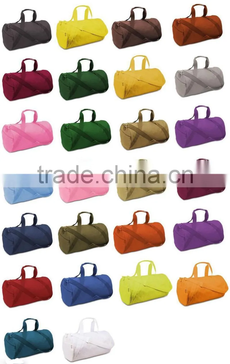 Liberty Bag NEW ECO recycled small duffle gym workout sports Tote bags with side zipper pockets and adjustable shoulder straps