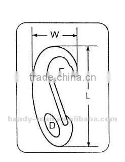 Stainless Steel Spring Gate Snap Hook